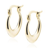 Cercei argint 13mm placati cu aur galben DiAmanti Z2223DG-DIA